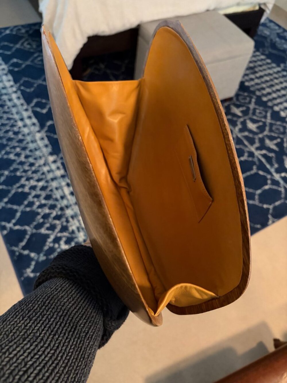 Rare Ports 1961 wooden clutch purse artist - Picture 2 of 15